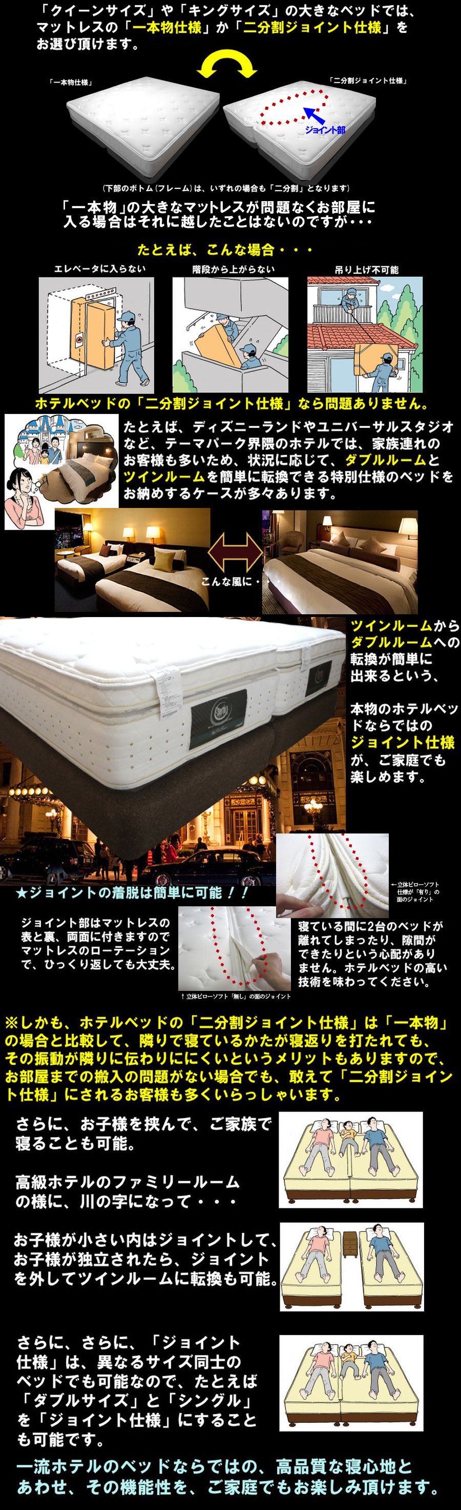 ホテルのベッド